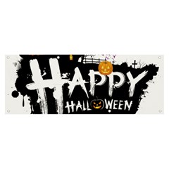 Happy Halloween Banner And Sign 8  X 3  by Jancukart