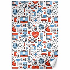 Medical Icons Square Seamless Pattern Canvas 12  X 18 