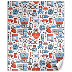 Medical Icons Square Seamless Pattern Canvas 16  X 20  by Jancukart