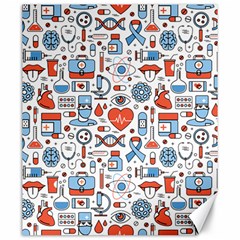 Medical Icons Square Seamless Pattern Canvas 20  X 24  by Jancukart