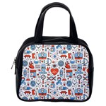 Medical Icons Square Seamless Pattern Classic Handbag (Two Sides) Back