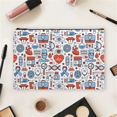 Medical Icons Square Seamless Pattern Cosmetic Bag (large) by Jancukart