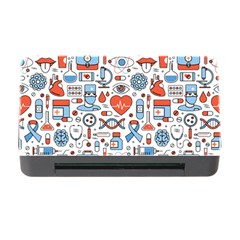 Medical Icons Square Seamless Pattern Memory Card Reader With Cf