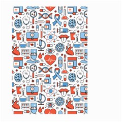 Medical Icons Square Seamless Pattern Large Garden Flag (two Sides) by Jancukart