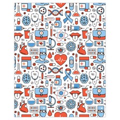 Medical Icons Square Seamless Pattern Drawstring Bag (small)