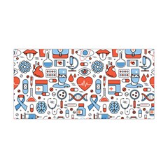 Medical Icons Square Seamless Pattern Yoga Headband