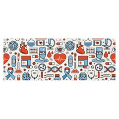 Medical Icons Square Seamless Pattern Banner And Sign 8  X 3 