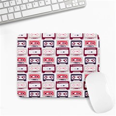 Cassettes Seamless Pattern Small Mousepad by Jancukart