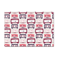 Cassettes Seamless Pattern Sticker A4 (10 Pack)