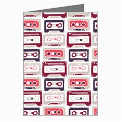 Cassettes Seamless Pattern Greeting Card by Jancukart