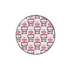 Cassettes Seamless Pattern Hat Clip Ball Marker