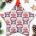 Cassettes Seamless Pattern Star Ornament (Two Sides) Front