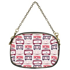 Cassettes Seamless Pattern Chain Purse (one Side) by Jancukart