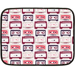 Cassettes Seamless Pattern Fleece Blanket (mini)