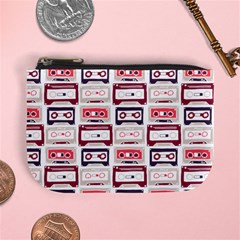 Cassettes Seamless Pattern Mini Coin Purse