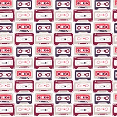 Cassettes Seamless Pattern Play Mat (rectangle) by Jancukart