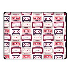 Cassettes Seamless Pattern Double Sided Fleece Blanket (small) 