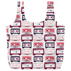 Cassettes Seamless Pattern Full Print Recycle Bag (xl)