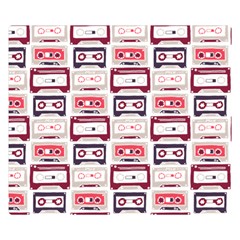 Cassettes Seamless Pattern Double Sided Flano Blanket (small) 