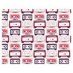 Cassettes Seamless Pattern Double Sided Flano Blanket (medium) 