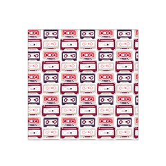 Cassettes Seamless Pattern Satin Bandana Scarf 22  X 22 