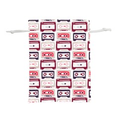 Cassettes Seamless Pattern Lightweight Drawstring Pouch (s)