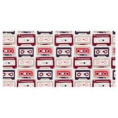 Cassettes Seamless Pattern Banner And Sign 4  X 2  by Jancukart