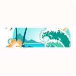 Paradise Heaven Holiday Beach Orange Ocean Large Bar Mat 32 x8.5  Bar Mat