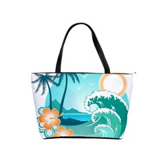 Paradise Heaven Holiday Beach Orange Ocean Classic Shoulder Handbag