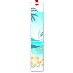 Paradise Heaven Holiday Beach Orange Ocean Large Book Marks