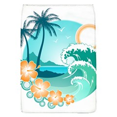 Paradise Heaven Holiday Beach Orange Ocean Removable Flap Cover (l)