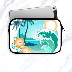 Paradise Heaven Holiday Beach Orange Ocean Apple Ipad Mini Zipper Cases