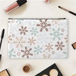 Christmas Background With Snowflake And Star Seamless Pattern Cosmetic Bag (Large) Back