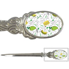 Hamburger With Fruits Seamless Pattern Letter Opener