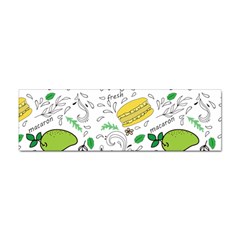 Hamburger With Fruits Seamless Pattern Sticker (bumper)