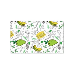 Hamburger With Fruits Seamless Pattern Sticker Rectangular (10 Pack)