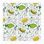 Hamburger With Fruits Seamless Pattern Medium Glasses Cloth (2 Sides) Front