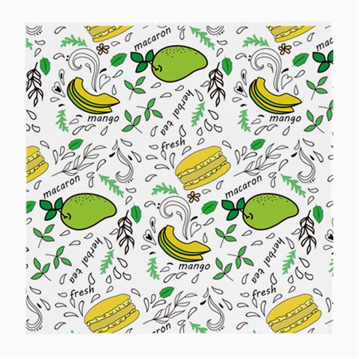 Hamburger With Fruits Seamless Pattern Medium Glasses Cloth (2 Sides)