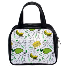 Hamburger With Fruits Seamless Pattern Classic Handbag (two Sides)