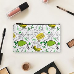 Hamburger With Fruits Seamless Pattern Cosmetic Bag (small)