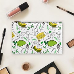 Hamburger With Fruits Seamless Pattern Cosmetic Bag (medium) by Jancukart