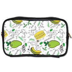 Hamburger With Fruits Seamless Pattern Toiletries Bag (one Side) by Jancukart