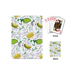 Hamburger With Fruits Seamless Pattern Playing Cards Single Design (mini)