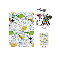 Hamburger With Fruits Seamless Pattern Playing Cards 54 Designs (mini)