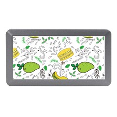 Hamburger With Fruits Seamless Pattern Memory Card Reader (mini)