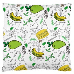 Hamburger With Fruits Seamless Pattern Large Cushion Case (two Sides) by Jancukart