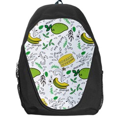 Hamburger With Fruits Seamless Pattern Backpack Bag by Jancukart