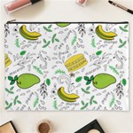 Hamburger With Fruits Seamless Pattern Cosmetic Bag (XXXL) Front