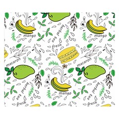 Hamburger With Fruits Seamless Pattern Double Sided Flano Blanket (small) 