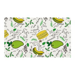 Hamburger With Fruits Seamless Pattern Banner And Sign 5  X 3 